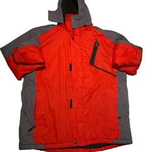 Men's Red and Gray Jacket